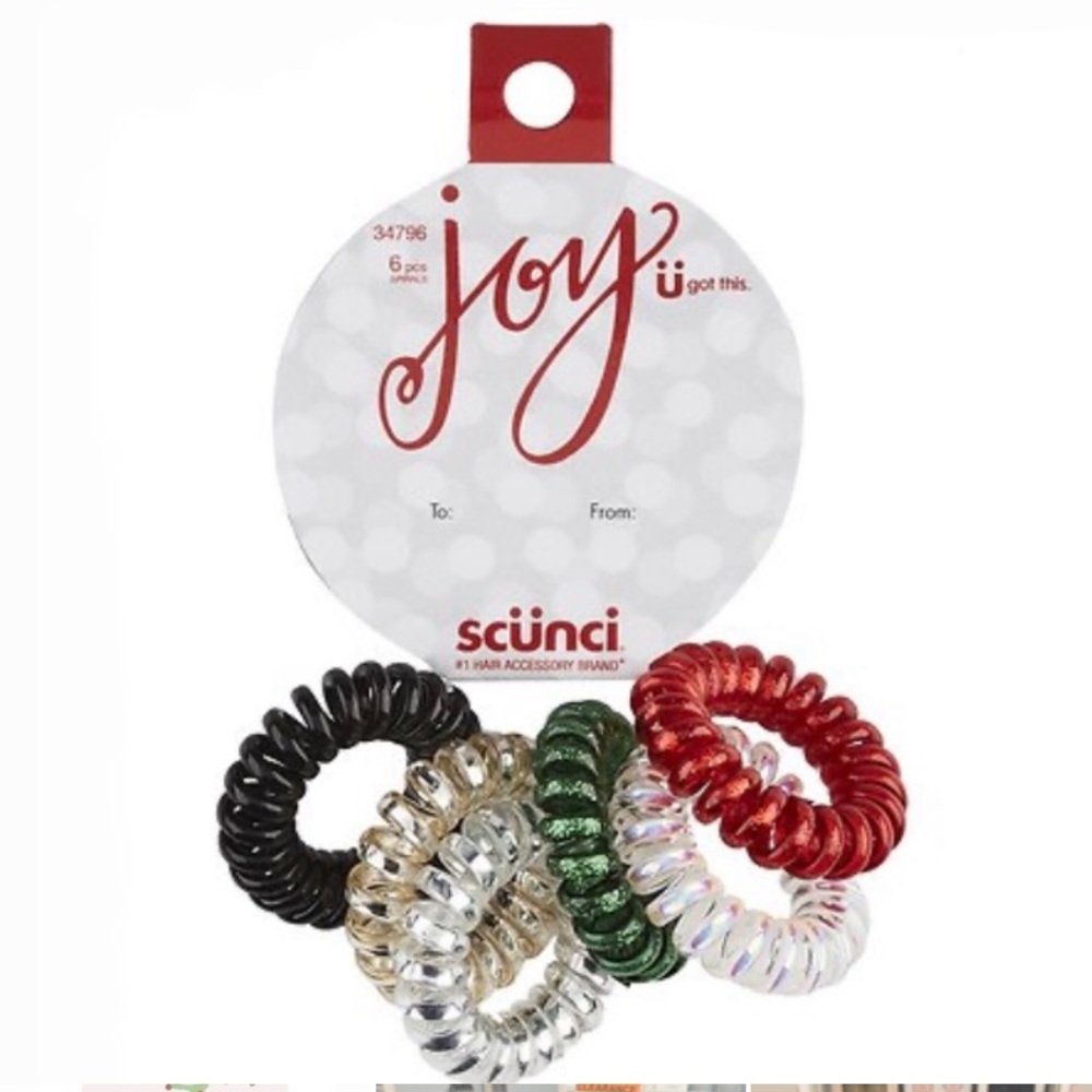 🔥5/$25🔥Scunci 6pc Spiral Hair Ties